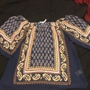 Off the shoulder bohemian top